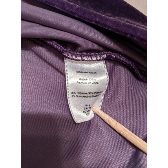 COLDWATER CREEK Velour Pullover Top Medium - Picture 7 of 10